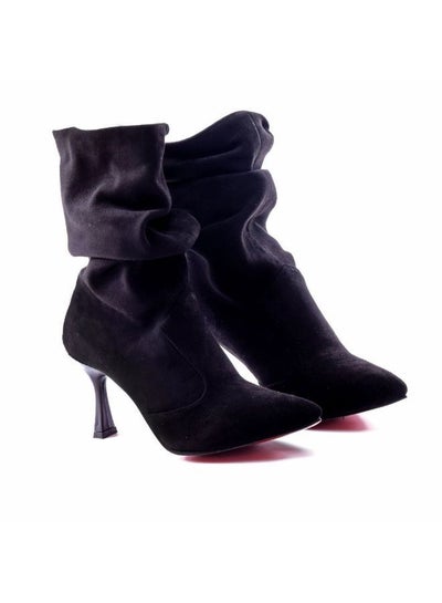 Buy Boot For Women  Suede Black in Egypt