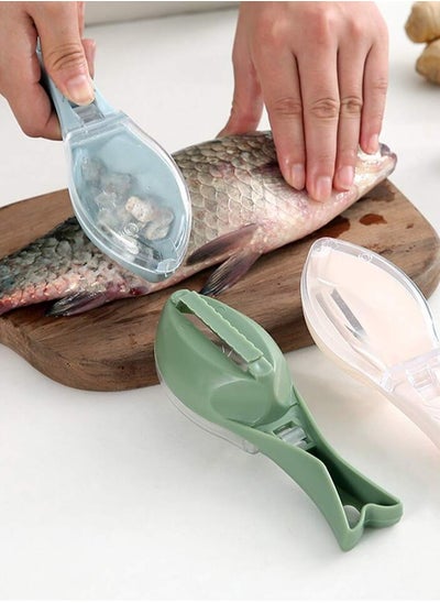 Buy Fish scaler - to remove fish scales, made of plastic, to clean fish with a tank - random color in Egypt