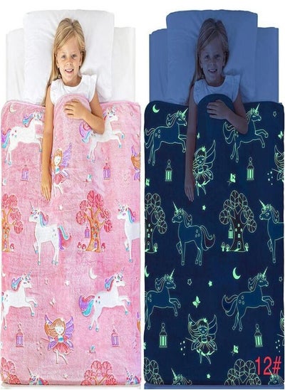 اشتري Kids Glow In The Dark Magic Plush Blanket في الامارات