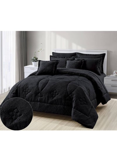 Buy 5-PIECE Single Comforter Set Microfiber King Size 170x230 cm in Saudi Arabia