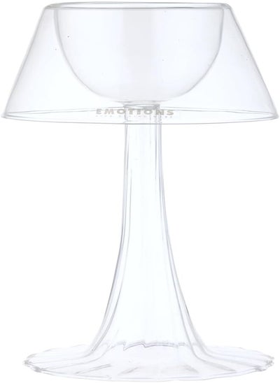 Buy AB Glass Cup with Sophisticated Design, 20 cm - Clear in Egypt