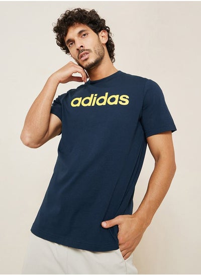 اشتري Essentials Single Jersey Linear Embroidered Logo T-Shirt في السعودية