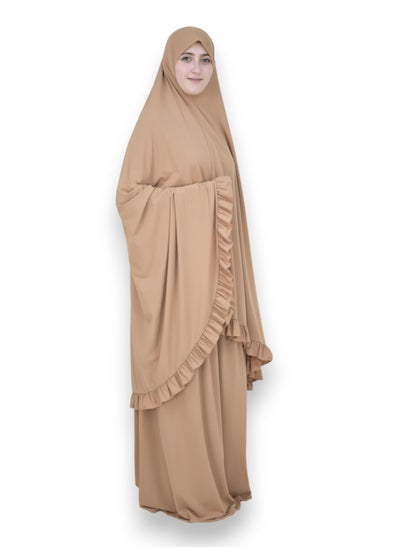 Buy Two Piece Islamic prayer dress women the Long - Prayer Clothes for Women - Prayer Abaya For women - Jilbab 2 piece, Umrah essentials for women - Prayer set in UAE