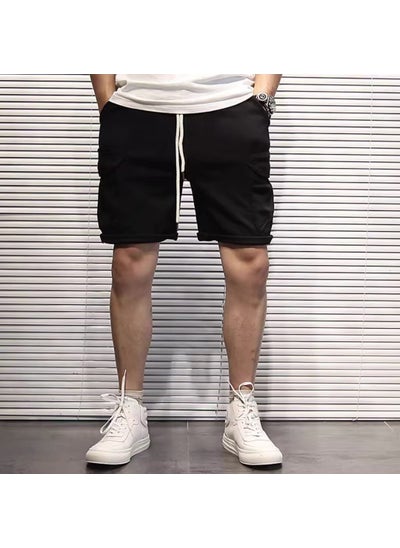 اشتري Summer 2024 Trendy Loose Fit Shorts for Men Black في الامارات