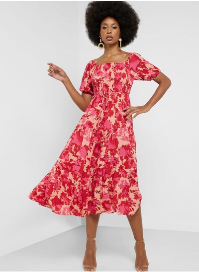 Buy Printed Belted Dress in UAE