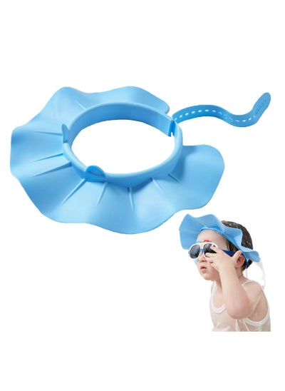 Buy Baby Shower Cap, soft and adjustable Baby Hair Washing Shield, protects eyes and ears when washing hair, suitable for babies, toddlers, and children. Baby Shower Cap Shield in UAE