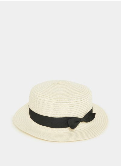 Buy Bow Ribbon Straw Hat in Saudi Arabia