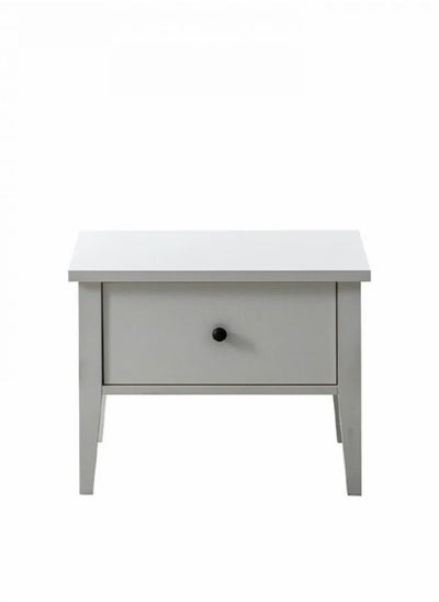 Buy Urban Double Nightstand with Geometric Design - White in Saudi Arabia