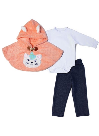 Buy Baby Girls 3 pieces set Pants, Bodysuit & Capicho in Egypt