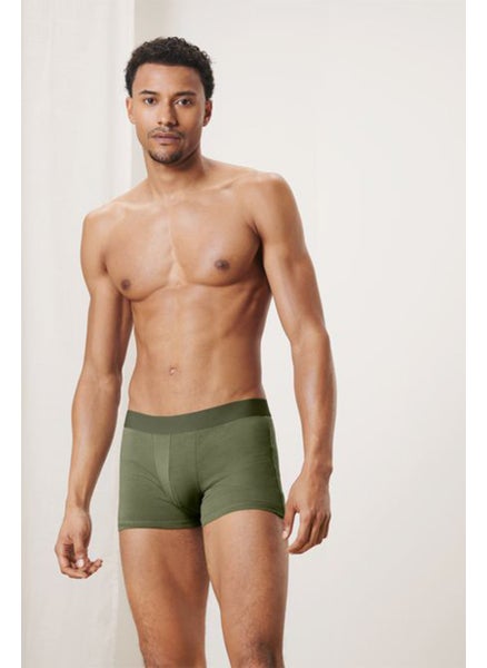 Buy Men 2 Pack Heather Boxer Briefs, Olive/Grey in UAE