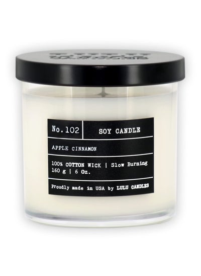 Buy Lulu Candles Apple Cinnamon Furr A Cause Luxury Scented Soy Jar Candle Hand Poured In The Usa Highly Scented And Long Lasting Small 6 Oz. in UAE