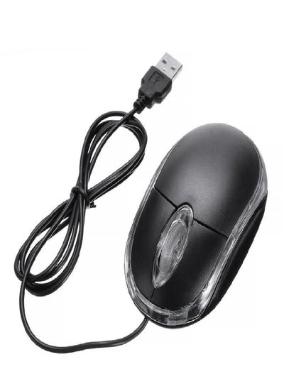 اشتري Lvye Small Wired 3D 800 DPI G1D USB 2.0 Optical Mouse For Laptop Notebook Computer في السعودية