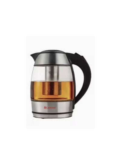 Buy 1.8 liter stainless steel electric kettle with filter in Egypt