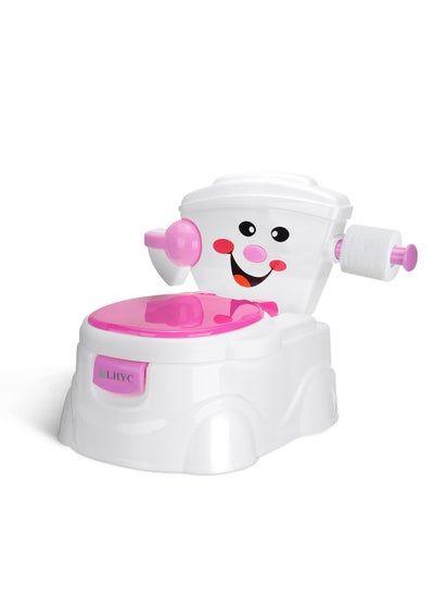 Buy 3 In 1 Kids Portable Potty Training Toilet Cartoon Potty Training Seat Toddler Potty Chair For Baby Boys And Girls Non-slip in Saudi Arabia