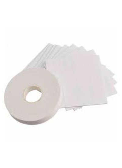 Buy Double sided tape 5 meters + 320 small square pieces of double sided tape in Egypt