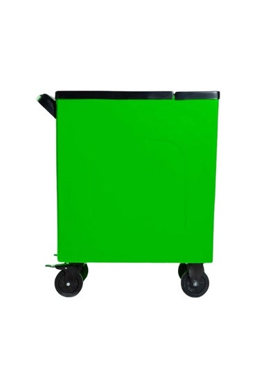 Buy Carixer Car wash trolley main tank 60 Liters drainage 20 Liters Shape Square (Green Black) in UAE