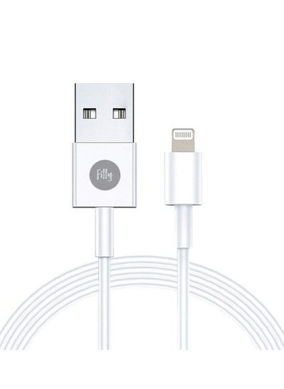 اشتري iPhone Cable 1M Lightning Cable iPhone Charger Cable USB A to Lightning Cable for iPhone 14/14 Pro/14 Plus/14 Pro Max, iPhone 13-8 All Series-White في الامارات