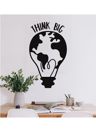 اشتري Think Big Quotes Wall Sticker, Wall Arts Home Décor Wall Decals, 50x90 cm by Spoil Your Wall في الامارات