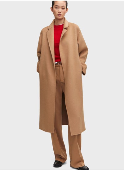 Buy Pocket Detail Longline Coat in UAE