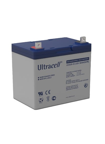 Buy UCG35-12 (12V 35AH/20HR) ULTRACELL Rechargeable VRLa Lead Acid Battery in UAE