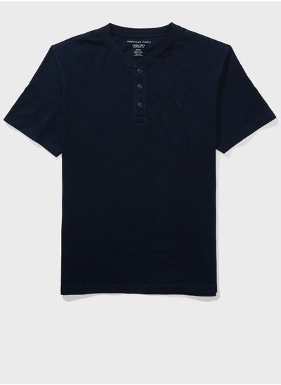 Buy Henley Crew Neck T-Shirt in Saudi Arabia