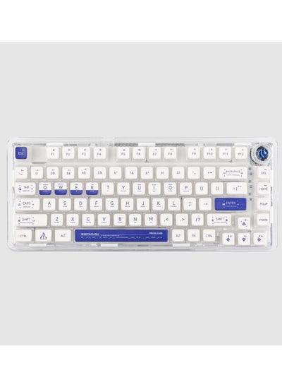 Buy K81 Wireless Mechanical Keyboard, Tri-Mode, 75% Keyboard, Hot Swappable, Gasket-Mounted with Knob with Dynamic RGB Lighting in UAE