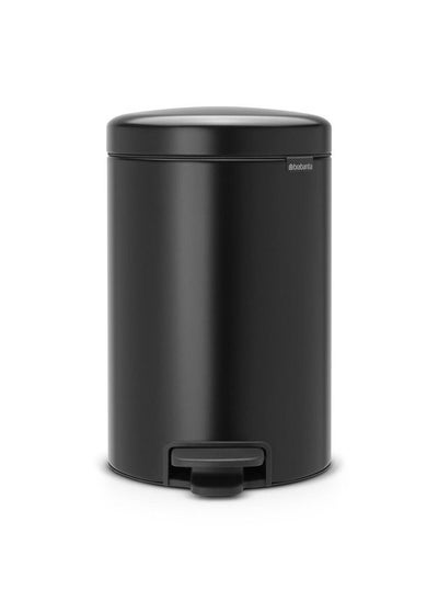 اشتري Pedal Bin Newicon 12 Litre with Plastic Inner Bucket Matt Black في السعودية