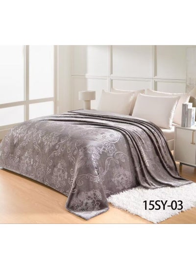 Buy Soft blanket double size 240X220 cm in Saudi Arabia