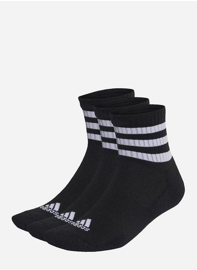 اشتري Pack of 3 Striped Cuff Ankle Length Socks في السعودية