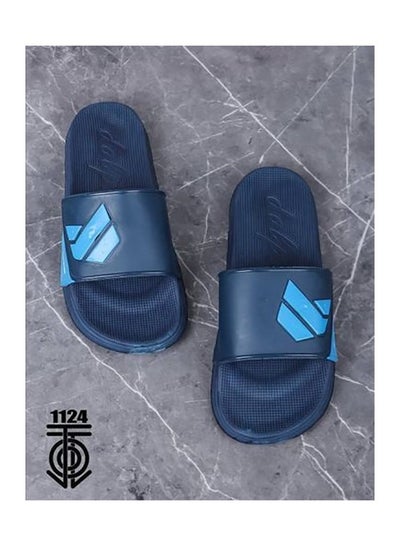 Buy Men's and youth's medical rubber slippers, blue color in Egypt