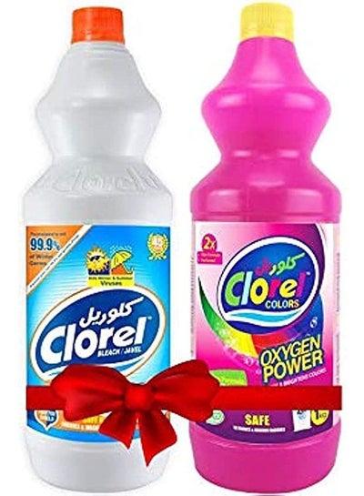 Buy Clorel Original Bleach, 1 Kg with Clorel Colored Cloth Wash, 1 Kg in Egypt
