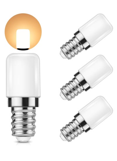 Buy E14 LED Fridge Light Bulb 4 Packs LED Light Bulbs Warm White Halogen Lamp Replacement for Extractor Hood Sewing Machine Freezer Salt Lamp Bulb in UAE