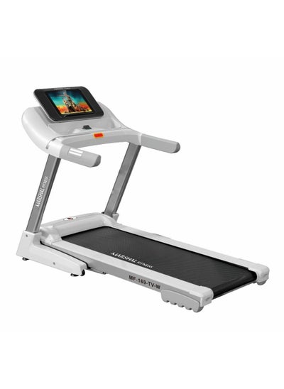 اشتري MF-169-TV-W 10.1" Touch Screen Display Low Noise 3.5 HP DC Motor Foldable Treadmill With Wifi Connectivity For Home Use في الامارات