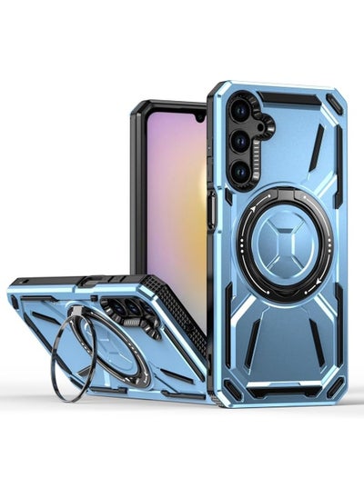 Buy SHIELD EGYPT For Samsung Galaxy A25/A24 4G Armored II Series Mag-Safe Magnetic Holder Phone Case (Blue) in Egypt