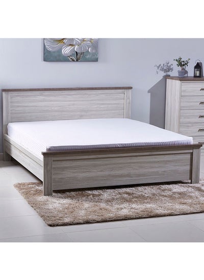 Buy Angelic King Bed 211x100x192.4 cm Light Beige in UAE