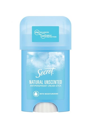 Buy Natural Unscented Antiperspirant Cream Stick 40ml in UAE