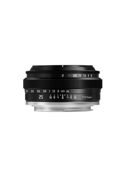 Buy 25mm F2 Wide-Angle APS-C Camera Lens, Large Aperture Manual Camera Lens Fixed Focus Compatible with Fuji X-Mount Cameras X-A2 X-A2 X-A3 X-A5 X-A7 X-H1 XT1 X-T2 X-T3 X-T20 X-T30 X-T100 X-T200 X-PRO1 in UAE