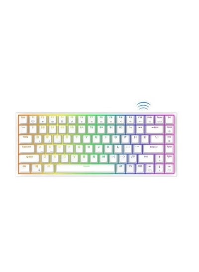 اشتري RK84 Wireless Bluetooth/2.4Ghz 80% RGB Mechanical Gaming Keyboard في الامارات