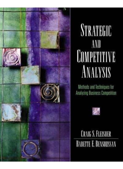 Buy Strategic and Competitive Analysis: Methods and Techniques in Egypt