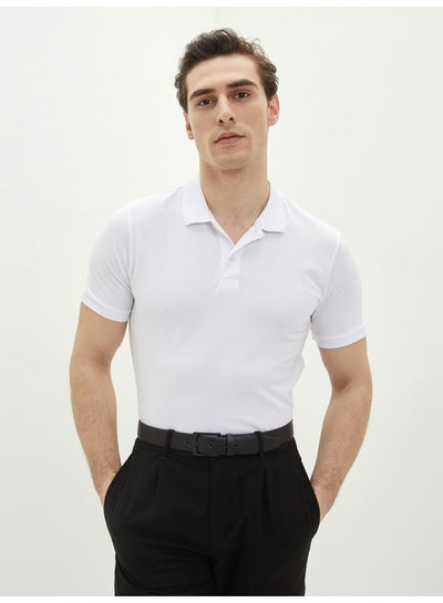 Buy Polo Neck Short Sleeve Pike Men's T-shirt in Egypt
