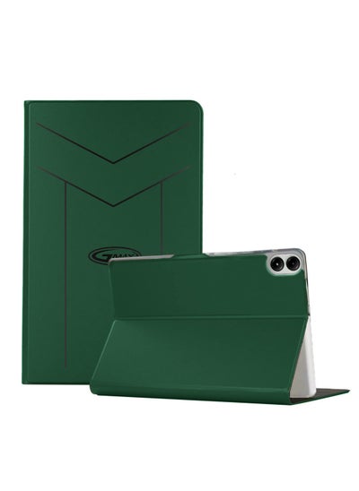 Buy Xiaomi Redmi Pad Pro 12.1 Inch 5G 2024 PU Leather Magnetic Closure Flip Case Cover Dark Green in Saudi Arabia