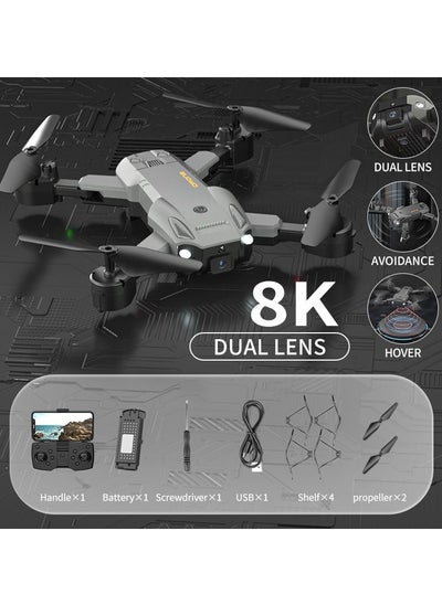 Buy Q6 intelligent Obstacle Avoidance Drone camera Dual Lens HD Photography for Professionals in UAE