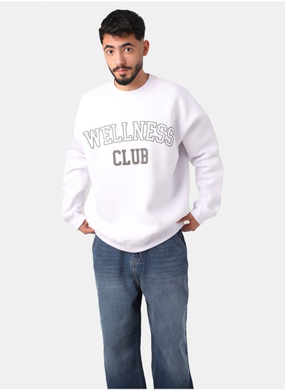 Buy Relaxed printed Crew neck sweatshirt in Egypt