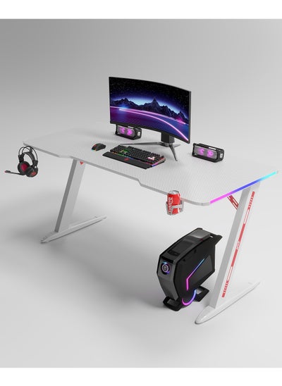 Buy Computer Table for Games 120 x 60 cm with RGB Lighting in Saudi Arabia