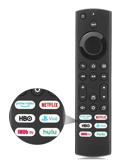 اشتري TV Remote Control Replacement for All Toshiba and Insignia Smart Fire TV - LED, QLED, LCD, 4K UHD, HDTV, HDR TV في الامارات