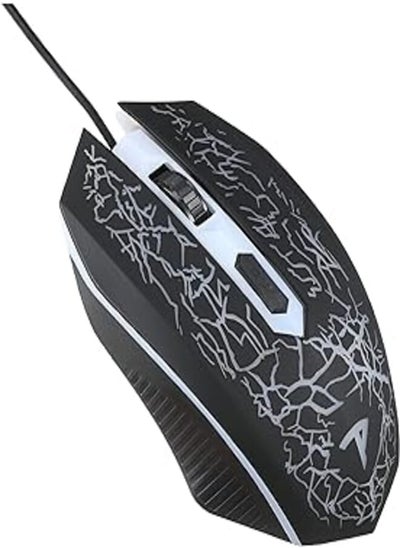 Buy Tp-Tech G6 Wired Optical Mouse Gaming - Black White in Egypt