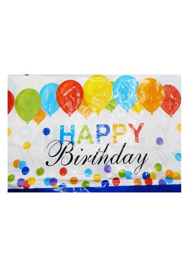 Buy Happy Birthday PE Table Cover - 52x72 inches - The Ideal Addition to Your Birthday Celebration in UAE