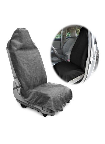 Buy Waterproof Sweat Towel Car Seat Cover, Beach and Hiking, Fit Anti-Slip Bucket Seat Protector for Cars in Saudi Arabia