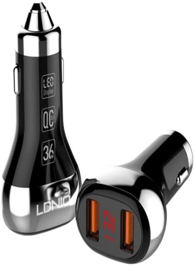 Buy Ldnio c2 car charger with lightning cable in Egypt