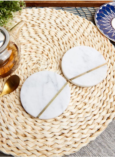 Buy Set of 2 Marble Coasters in Saudi Arabia